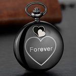 LYMFHCH Black Personalized Pocket Watch Gifts