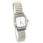 Speidel Expansion Watch Band Watch with Silver Rhinestones
