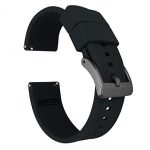 22mm Black - Barton Elite Silicone Watch Bands
