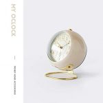 Non-Ticking Tabletop Alarm Clock Battery Operated Desk Clock