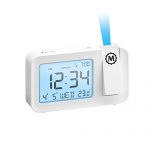 Indoor Temperature Projection Alarm Clock with Backlight Display