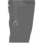 SIBOSUN Magnifier Pocket Watch with Chain Box Skeleton