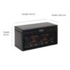 Triple Watch Winder with Cover and Storage