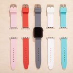 Flat Royal Blue SILCONE 22MM for 38MM Apple Watch