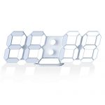 LED Digital Desk Clock, Table Wall Clocks 9.7” Brightness