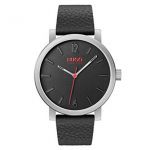 Leather Strap HUGO Stainless Steel Quartz Watch
