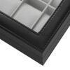 SONGMICS 10-Slot Watch Box, Faux Leather Watch Case