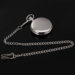 Mechanical Pocket Watch: Timeless Elegance in Silver, Ideal for Xmas, Birthdays, Weddings, and Father's Day