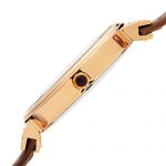 Rose Gold with Brown Italian Leather Strap Watch