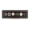 Glenor Co Wooden Watch Box Case with Gold Buckle Legs