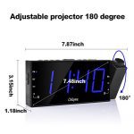 OnLyee Projection Alarm Clock with AM FM Radio