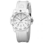 White Watch with Rubber Band Luminox
