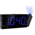 Projection Alarm Clock, FM Radio Ceiling Wall Clock