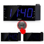 OnLyee Projection Alarm Clock with AM FM Radio