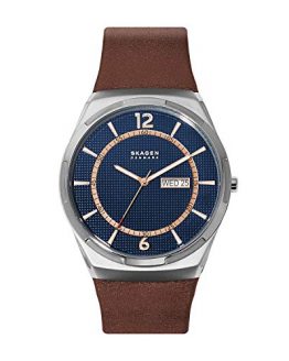 Skagen Brown Leather Watch Analog