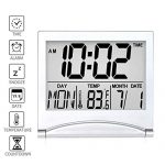 Digital Travel Alarm Clock Foldable Calendar Temperature Timer