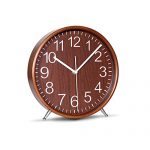 KAMEISHI 8 Inch Wood Table Clocks Battery