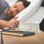 Digital Wooden Alarm Clock 3 Level Brightness & Temperature