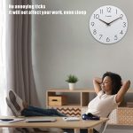 Plumeet 12'' Wooden Wall Clock Frameless Clocks