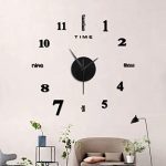 Modern 3D Mirror Wall Clock Decor