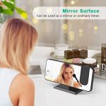 Start Your Day Right with the Multi-Functional 7.4" Mirror LED Display Projection Alarm Clock