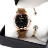Rose Gold Bracelet Luxury Starry Sky Waistwatch