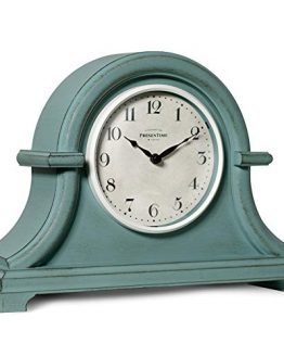 PresenTime & Co Vintage Farmhouse Table Mantel Clock
