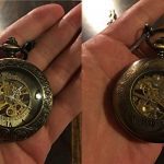 SIBOSUN Pocket Watch Mechanical Skeleton Antique Men