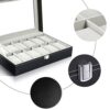 Ohuhu Watch Box, 12 Slot Watch Case PU Leather