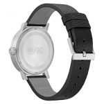Leather Strap HUGO Stainless Steel Quartz Watch