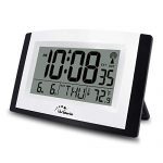 WallarGe Atomic Clock with Night Light,Digital Wall Clock