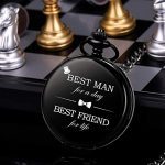 Pocket Watch Men Personalized Black Chain