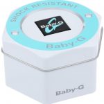 Rose Gold Analog-Digital Watch with White Resin Band Casio