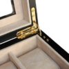 Luxury Cherry Wood Watch Box - Secure 12 Watch Display Case with Glass Top, Ideal Gift for Watch Enthusiasts