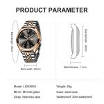 Golden Black Analog Quartz Watch Men