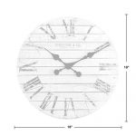 FirsTime Co. Shiplap Farmhouse Wall Clock