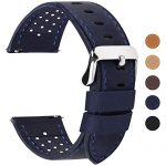 Dark Blue Watch Band, Quick Release Breeze Leather