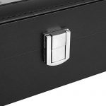 SONGMICS 12-Slot Watch Box, Watch Holder with Glass Lid