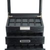 Ebony Wood Watch Box Display Case