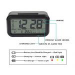 Large Display Digital Alarm Night Light Clock