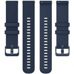 Wristology 20mm Navy Blue Silicone Watch Band – Quick Release Strap for Men & Women