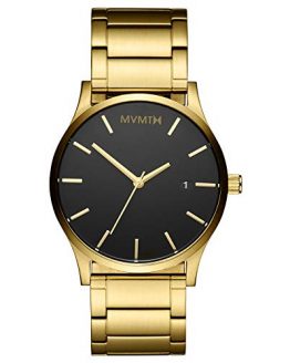 Black Gold Link 45 MM Men's Analog Minimalist Watch