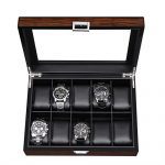 BEWISHOME Watch Box -10 Slot Luxury Watch Case