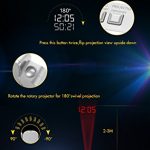 Projection Digital Alarm Clock with USB Phone Charger