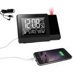 Geevon Projection Alarm Clock,Indoor Thermometer Hygrometer