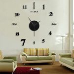 Modern 3D Mirror Wall Clock Decor
