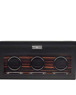 Triple Watch Winder with Cover and Storage