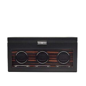 Triple Watch Winder with Cover and Storage