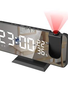 Radio Digital Alarm Clock with USB Charger
