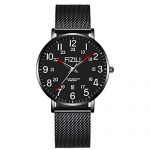FIZILI Mens Watches Ultra-Thin Minimalist Waterproof-Fashion